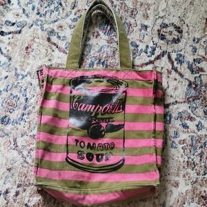 Andy Warhol famous tomato soup tote